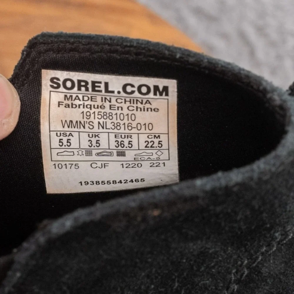 Sorel evie black
